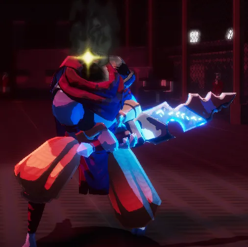 Mercenary wearing The Prisoner alternate skin