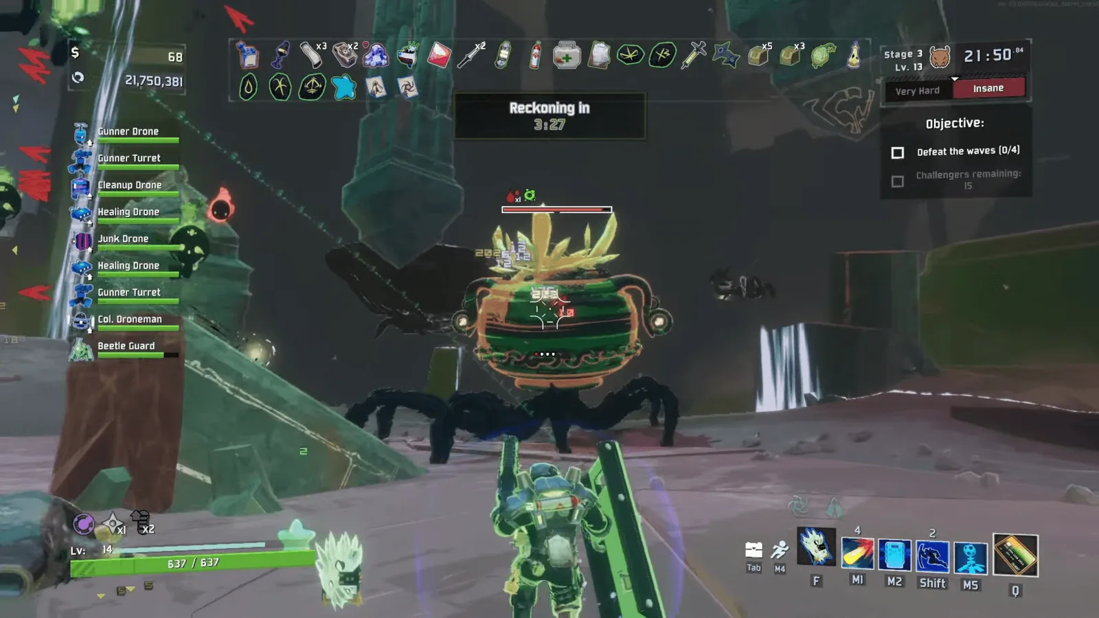 Soulbound Threshold arena with the Defeat the waves objective